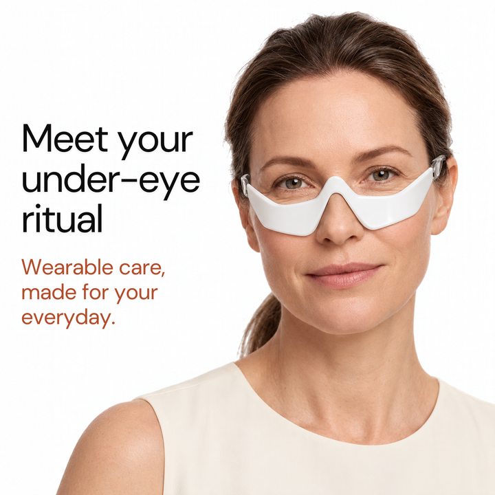 Eye Reset worn under the eyes