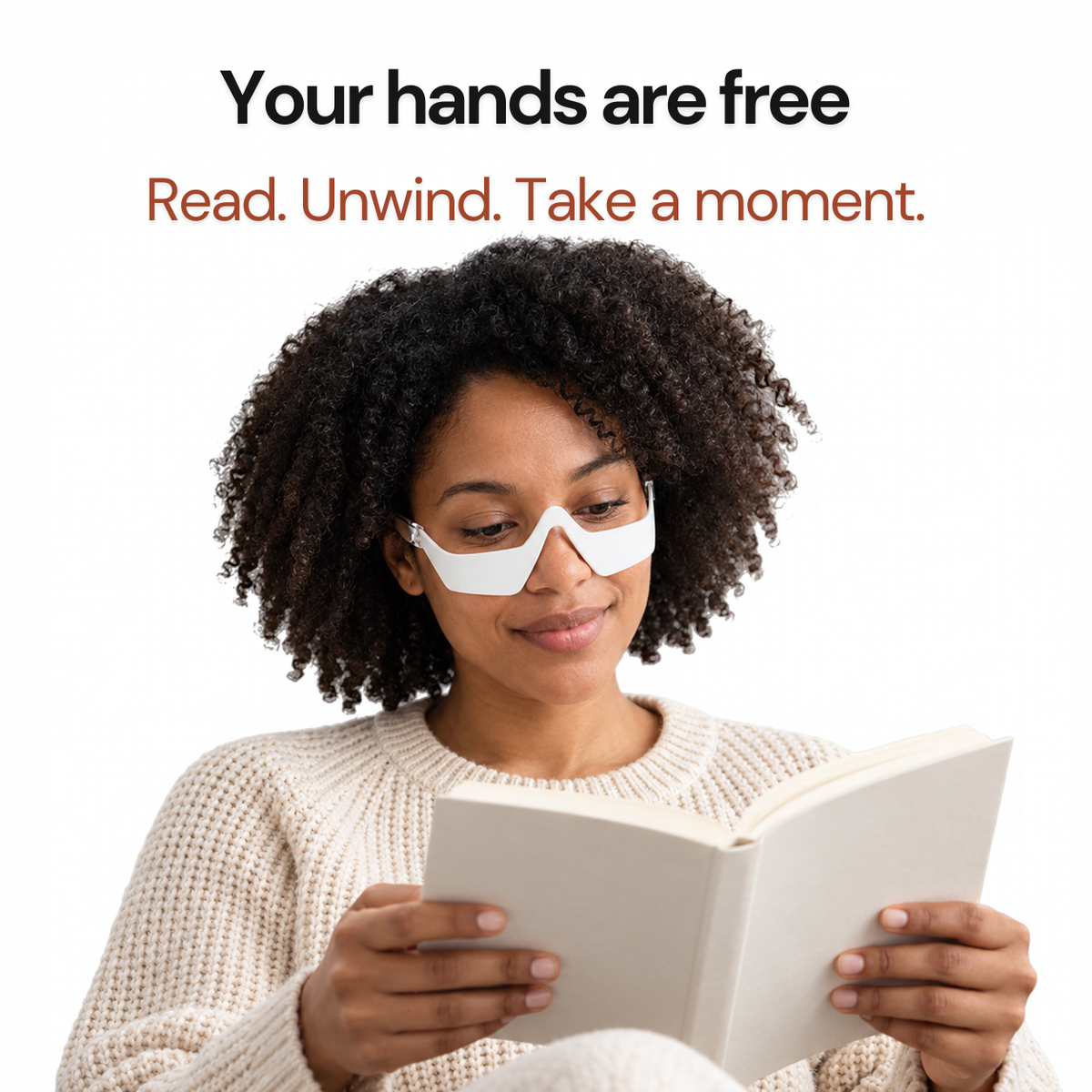Hands-free Eye Reset reading routine
