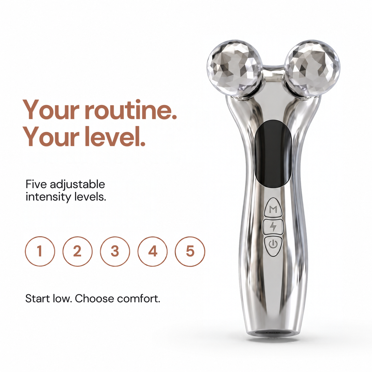 Face Reset: five adjustable intensity levels