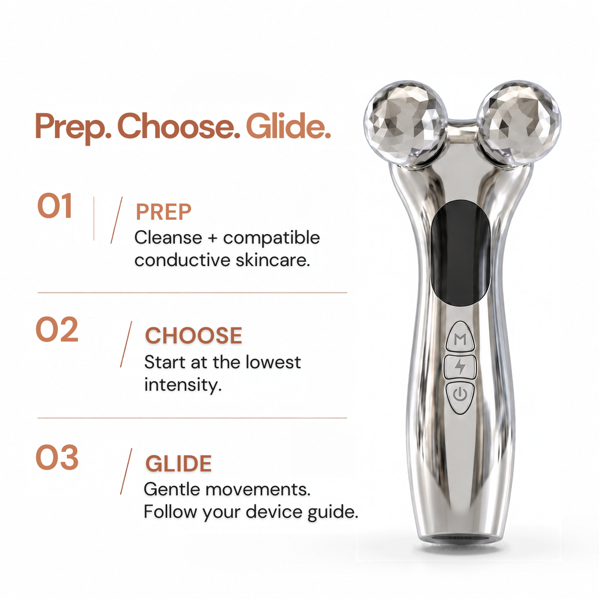Face Reset routine: prep, choose and glide